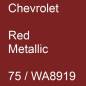 Preview: Chevrolet, Red Metallic, 75 / WA8919.